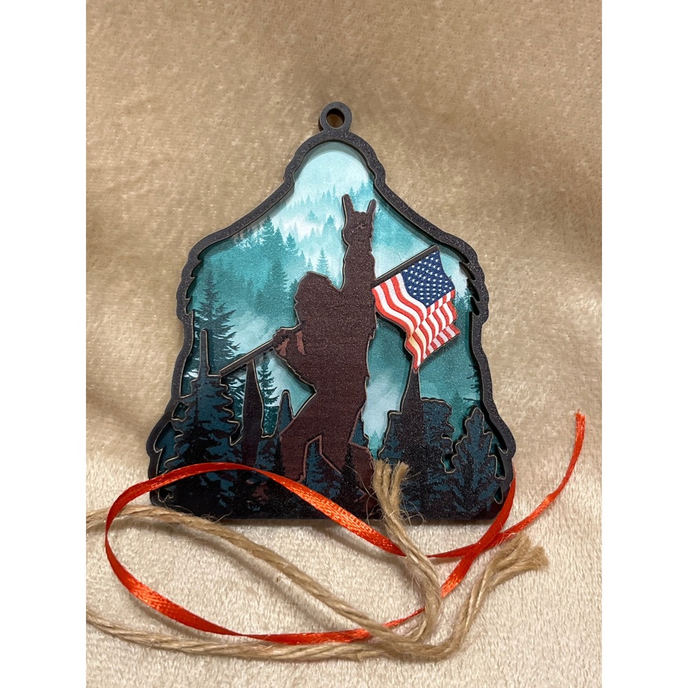 Bigfoot Sasquatch ornament 3.5"